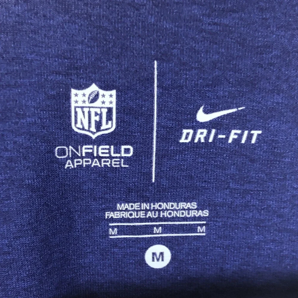 Nike Dri-Fit Baltimore Ravens NFL Football Short Sleeve T-Shirt Men's M Purple